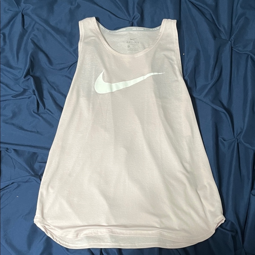 Nike White Dri-FIT Tank Size Medium